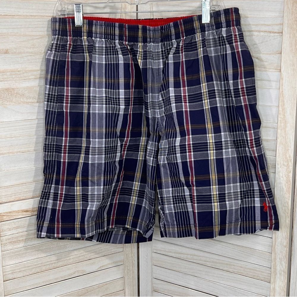 Ralph Lauren POLO Sport Plaid Swim Trunks XL